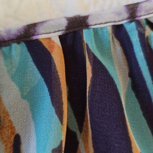 Express Boho Sleeveless A-Line Mini Dress Multicolor Beach Vacation Size XS - Picture 9 of 13